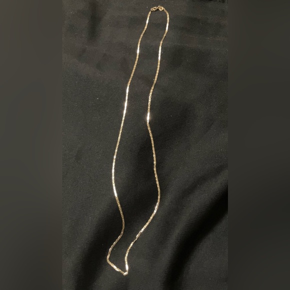 10K 1.2mm Solid Yellow Gold Mariner Link Necklace Chain